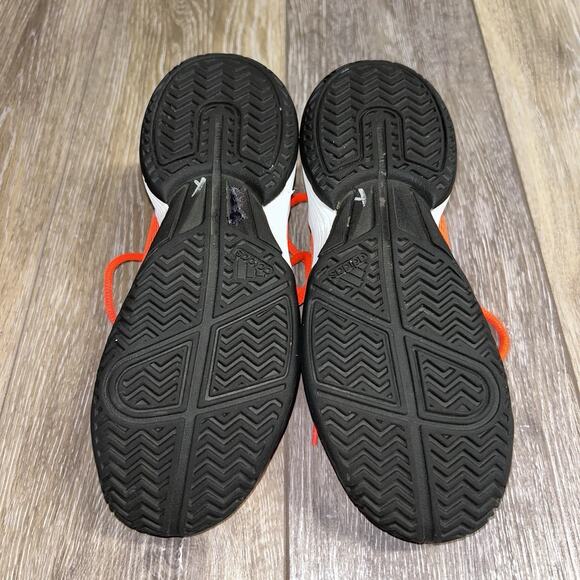 Scarpe Adidas Ubersonic 4 Allcourt Red White Youth Size 2 HP9698 Sneaker Shoes - Picture 10 of 11